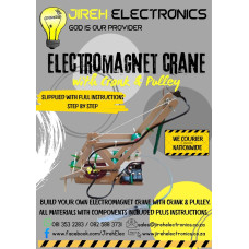 ELECTROMAGNET CRANE WITH CRANK & PULLEY